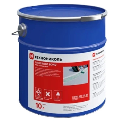 Клей полиуретановый ТЕХНОНИКОЛЬ Logicroof Bond контактный 10 л Клей полиуретановый ТЕХНОНИКОЛЬ Logicroof Bond контактный 10 л