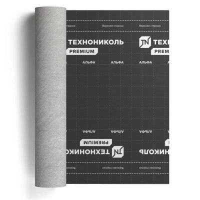 Гидро-ветрозащитная мембрана ТЕХНОНИКОЛЬ Альфа Топ диффузионная Гидро-ветрозащитная мембрана ТЕХНОНИКОЛЬ Альфа Топ диффузионная