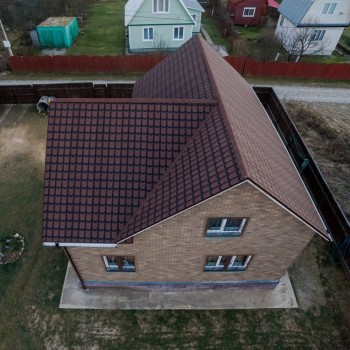Рулонная черепица ТЕХНОНИКОЛЬ Architect Классическая коричневая 8х1 м Рулонная черепица ТЕХНОНИКОЛЬ Architect Классическая коричневая 8х1 м