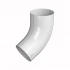 Колено трубы ТЕХНОНИКОЛЬ D125/90 мм угол 60 градусов белое Колено трубы ТЕХНОНИКОЛЬ D125/90 мм угол 60 градусов белое