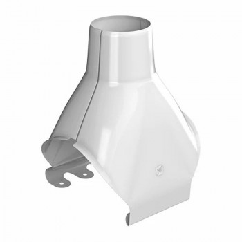 Воронка желоба ТЕХНОНИКОЛЬ металлическая D125/90 мм RAL 9010 белая Воронка желоба ТЕХНОНИКОЛЬ металлическая D125/90 мм RAL 9010 белая