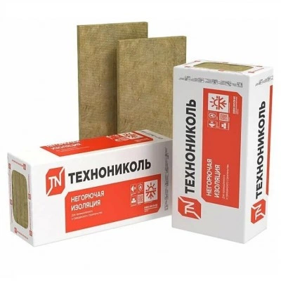 Базальтовая вата ТЕХНОНИКОЛЬ Техноруф Н Проф 1200x600x100 мм 3 плиты Базальтовая вата ТЕХНОНИКОЛЬ Техноруф Н Проф 1200x600x100 мм 3 плиты