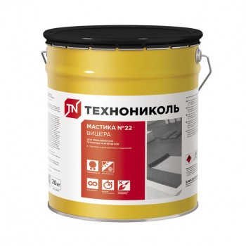 Мастика битумная ТЕХНОНИКОЛЬ №22 Вишера 20 кг Мастика битумная ТЕХНОНИКОЛЬ №22 Вишера 20 кг